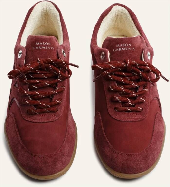 Mason Garments Suede Bordo Sneaker