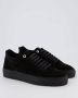 Mason Garments Zwarte Suede Sneakers met Gouden Accents Black Heren - Thumbnail 12