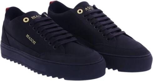 Mason Garments Tia Nubuck Zwarte Sneakers Zwart Unisex