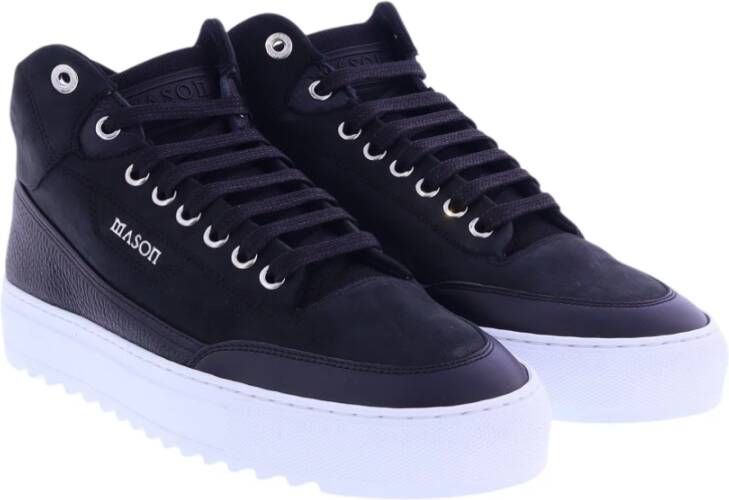 Mason Garments Essenziale Mid Sneakers Zwart Heren