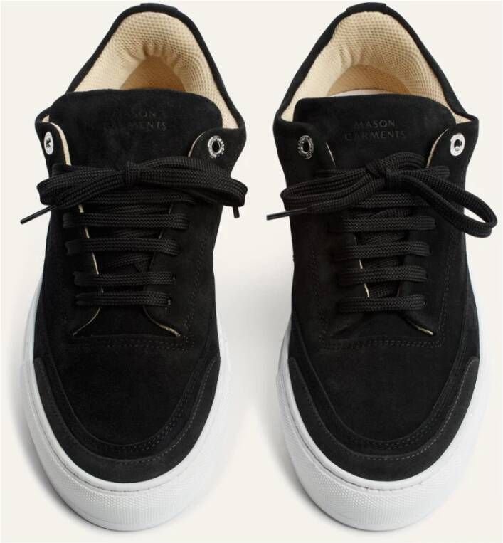 Mason Garments Zwarte Klassieke Italiaanse Leren Schoenen