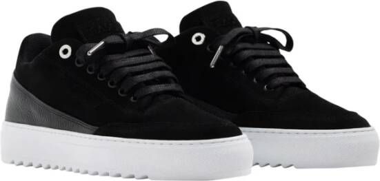 Mason Garments Zwarte lage sneakers logo rubber Black Heren