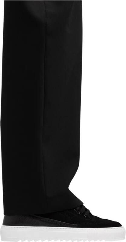 Mason Garments Zwarte lage sneakers logo rubber Black Heren