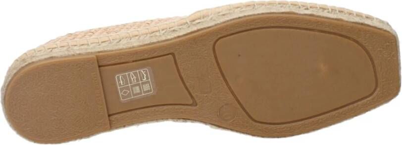 Max Mara Beige Stoffen Espadrilles met Frontlogo