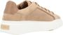 Max Mara Beige suède sneaker met leren details Beige Dames - Thumbnail 4