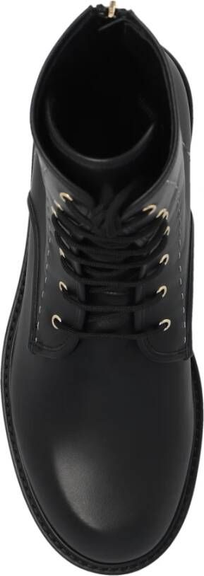 Max Mara Combat Veterlaarschoenen