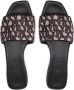 Max Mara Bruine Leren Slippers voor Dames Brown Dames - Thumbnail 4