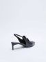 Max Mara Leren Loafers met Monogram Detail Black Dames - Thumbnail 3