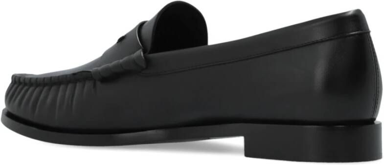 Max Mara Leren schoenen type loafers Black Dames