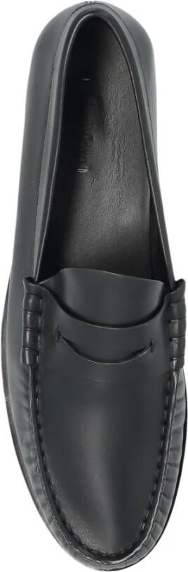 Max Mara Leren schoenen type loafers Black Dames