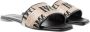 Max Mara Logo Slide Leren Sandalen Vrouwen Black Dames - Thumbnail 2