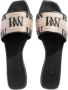 Max Mara Logo Slide Leren Sandalen Vrouwen Black Dames - Thumbnail 4