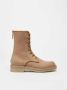 Max Mara Luxe Militaire Stijl Ritslaarzen Beige Dames - Thumbnail 2