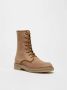 Max Mara Luxe Militaire Stijl Ritslaarzen Beige Dames - Thumbnail 3