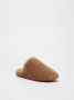 Max Mara Luxe Teddy Pantoffels met Zijde Beige Dames - Thumbnail 2