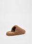 Max Mara Luxe Teddy Pantoffels met Zijde Beige Dames - Thumbnail 3