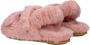 Max Mara Roze Bont Sandaal Eco Bont Band Sluiting - Thumbnail 2