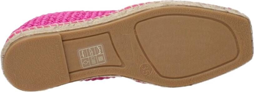 Max Mara Roze Stoffen Espadrilles met Voorlogo