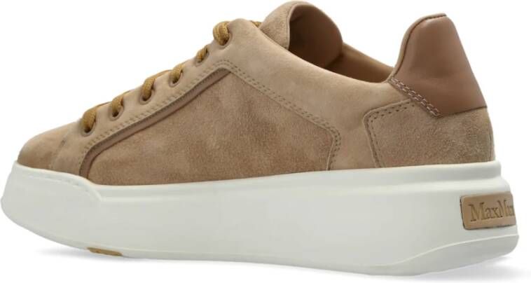 Max Mara Super Suede Sneakers Beige Dames