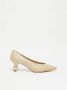 Max Mara Weekend Leren Hakken met Vlinderdetail Beige Dames - Thumbnail 2