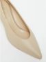 Max Mara Weekend Leren Hakken met Vlinderdetail Beige Dames - Thumbnail 5