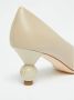 Max Mara Weekend Leren Hakken met Vlinderdetail Beige Dames - Thumbnail 6
