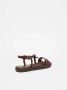 Max Mara Weekend Stijlvolle leren sandalen met zilveren gesp Brown Dames - Thumbnail 3