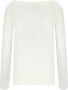 Max Mara Witte Katoenen Boothals Trui - Thumbnail 2