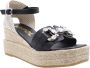 Maypol Verhoog je stijl met Spree Wedge Heels Black Dames - Thumbnail 10