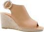 Maypol Stijlvolle Espadrille Sleehakken Brown Dames - Thumbnail 5