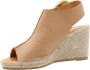 Maypol Stijlvolle Espadrille Sleehakken Brown Dames - Thumbnail 6