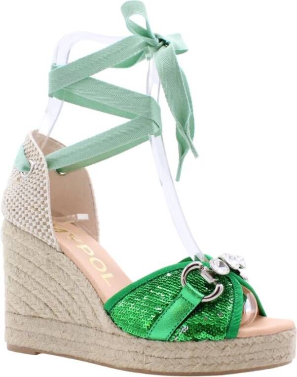 Maypol Wurm Espadrille Green Dames