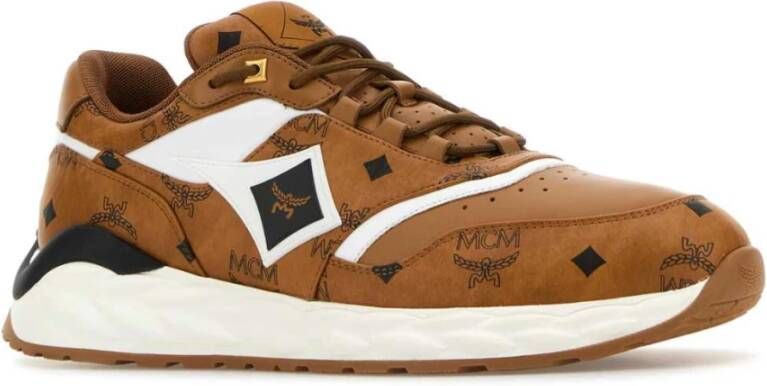 MCM Multicolor canvas Skywander sneakers