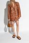 MCM Slippers & Mules U Col Vst Lthr Mix Flat Sandals Co in cognac - Thumbnail 4
