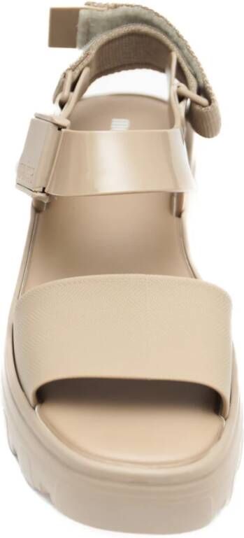 Melissa Beige Flatform Sandalen Kick Off AD Beige Dames