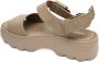 Melissa Beige Flatform Sandalen Kick Off AD Beige Dames - Thumbnail 4