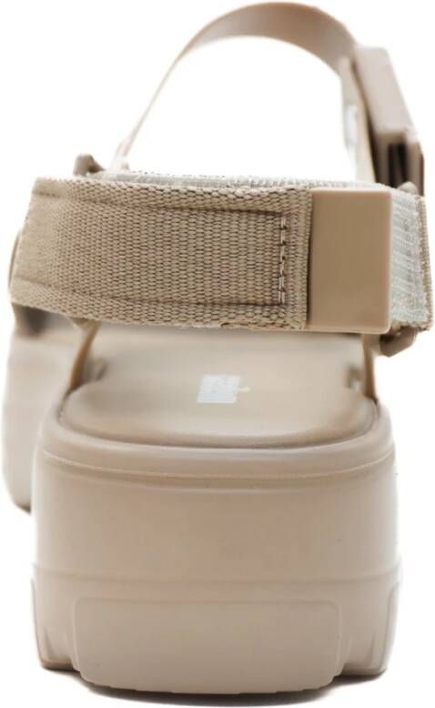 Melissa Beige Flatform Sandalen Kick Off AD Beige Dames