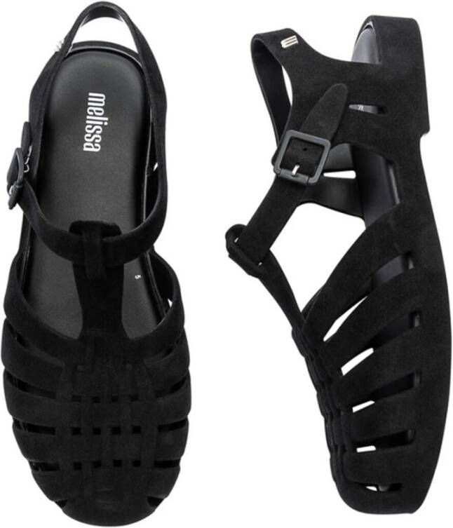 Melissa Platte Sandalen Stijl 33863 Black Dames