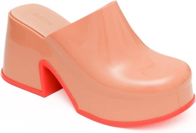 Melissa Bruine contrastzool muiltjes Mia AD Brown Dames