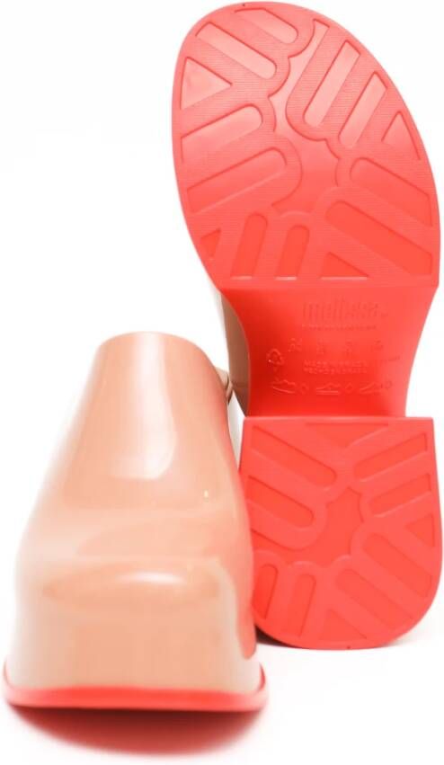 Melissa Bruine contrastzool muiltjes Mia AD Brown Dames
