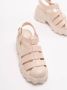 Melissa Beige Fisherman Sandals met Caged Design Beige Dames - Thumbnail 8