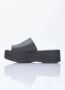 Melissa Geëmbosseerde PVC Platform Slides Black Dames - Thumbnail 4