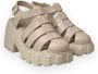 Melissa Beige Fisherman Sandals met Caged Design Beige Dames - Thumbnail 2