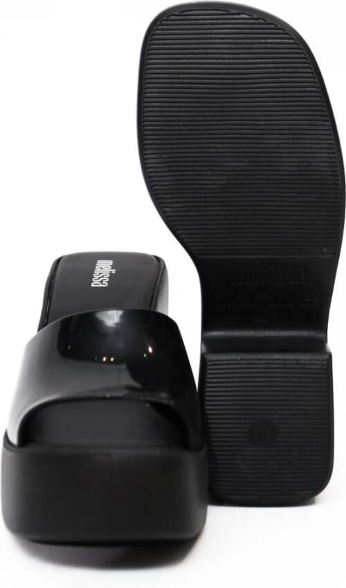 Melissa Posh AD Zwarte Platform Muiltjes Black Dames