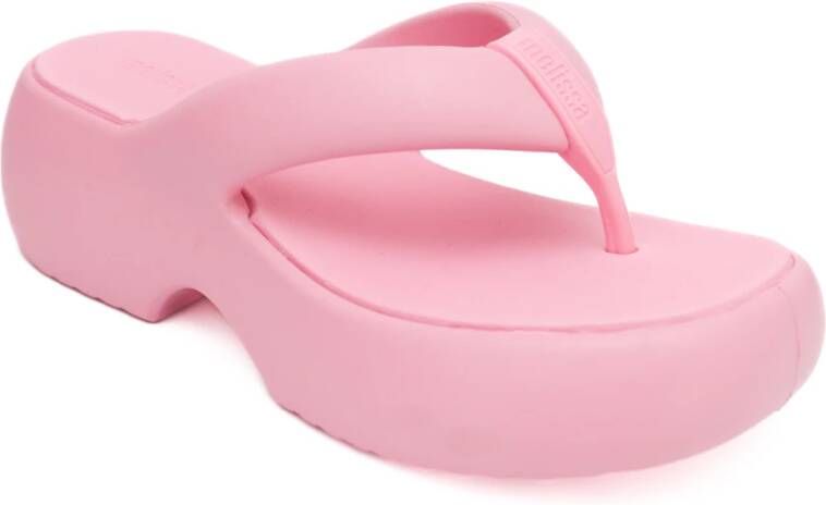 Melissa Roze Fuzzy AD Flatform Sandalen Pink Dames