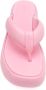 Melissa Roze Fuzzy AD Flatform Sandalen Pink Dames - Thumbnail 3