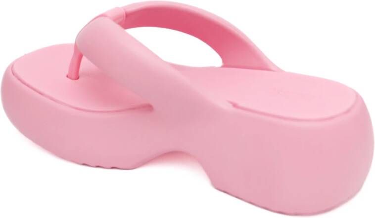Melissa Roze Fuzzy AD Flatform Sandalen Pink Dames