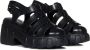 Melissa Zwarte Fisherman Style Sleehak Sandalen Black Dames - Thumbnail 2