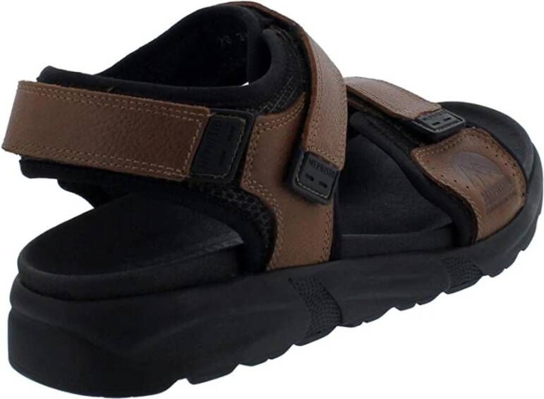 Mephisto Antraciet Sandaal Textiel Leer