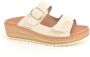 Mephisto Beige Open Teen Sandalen 2 Velcro Beige Dames - Thumbnail 2